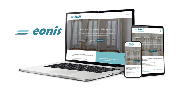 Création site web pour entreprise de rénovation à Paris